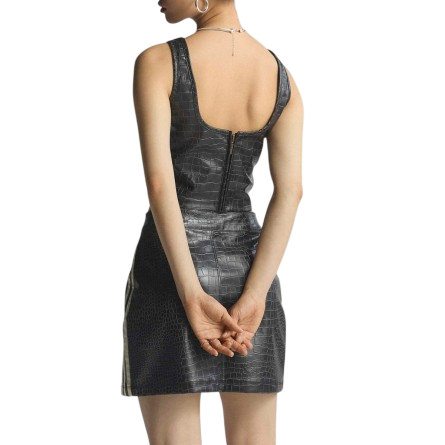 Adidas Originals Women'S Pleather Top And Short Skirt